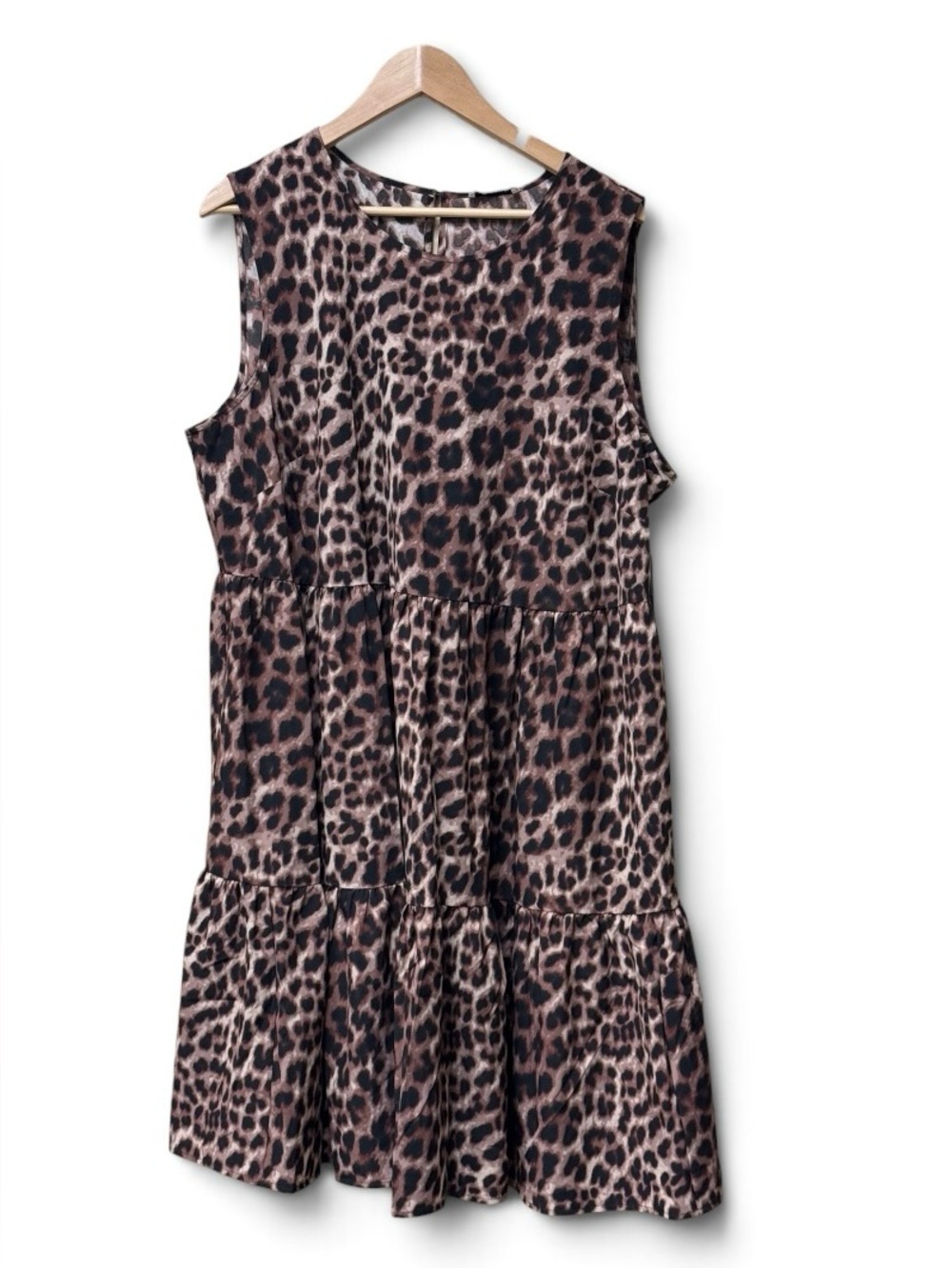 DKNY Multi Leopard Tank Dress Plus Size 18W NWT